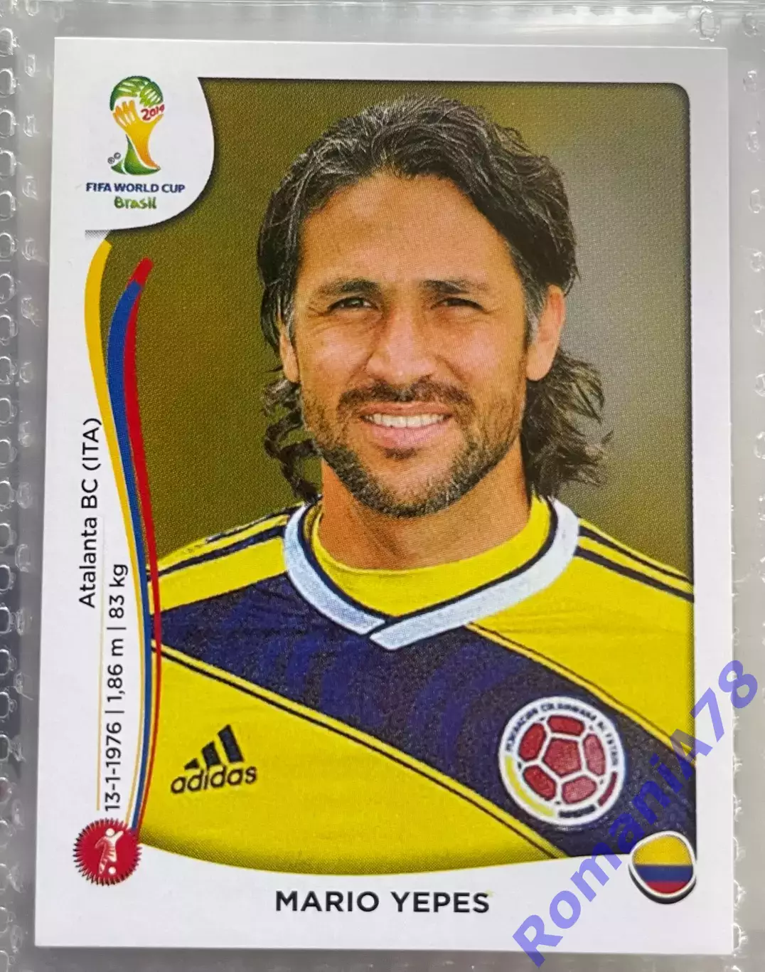 Наклейка 187 Panini FIFA World Cup Brazil 2014