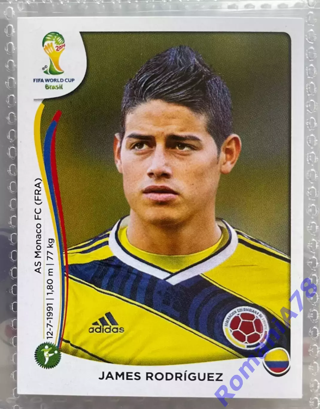 Наклейка 199 Panini FIFA World Cup Brazil 2014