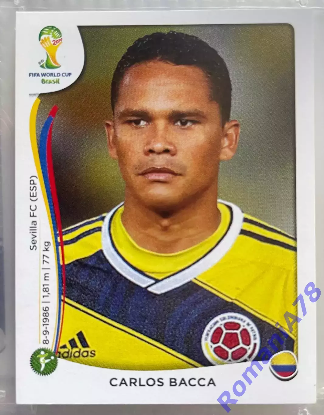 Наклейка 198 Panini FIFA World Cup Brazil 2014