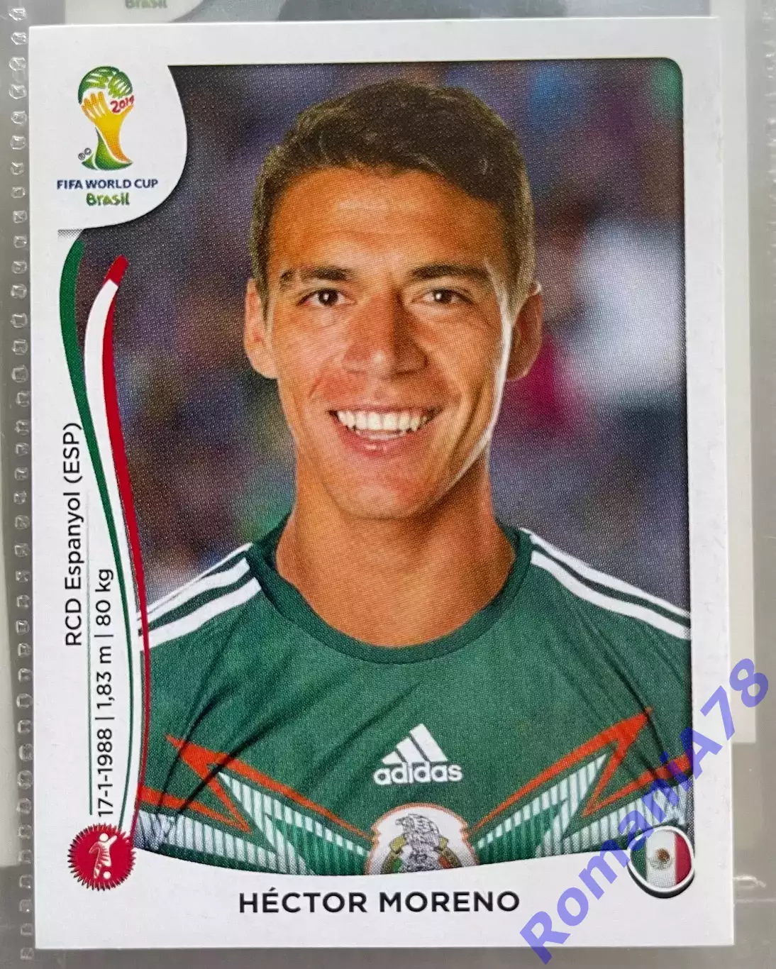 Наклейка 75 Panini FIFA World Cup Brazil 2014