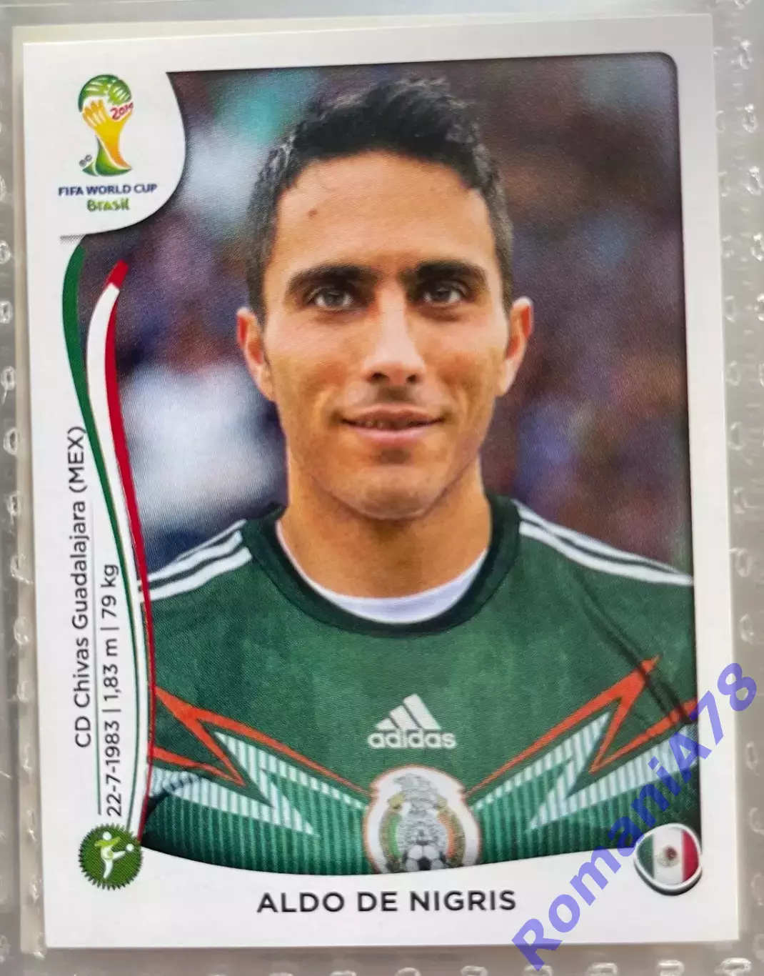 Наклейка 84 Panini FIFA World Cup Brazil 2014
