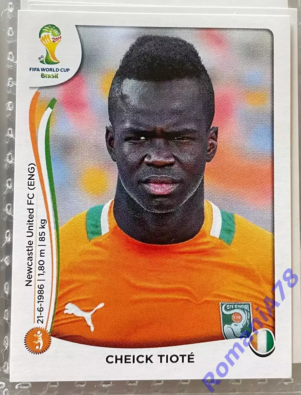 Наклейка 232 Panini FIFA World Cup Brazil 2014