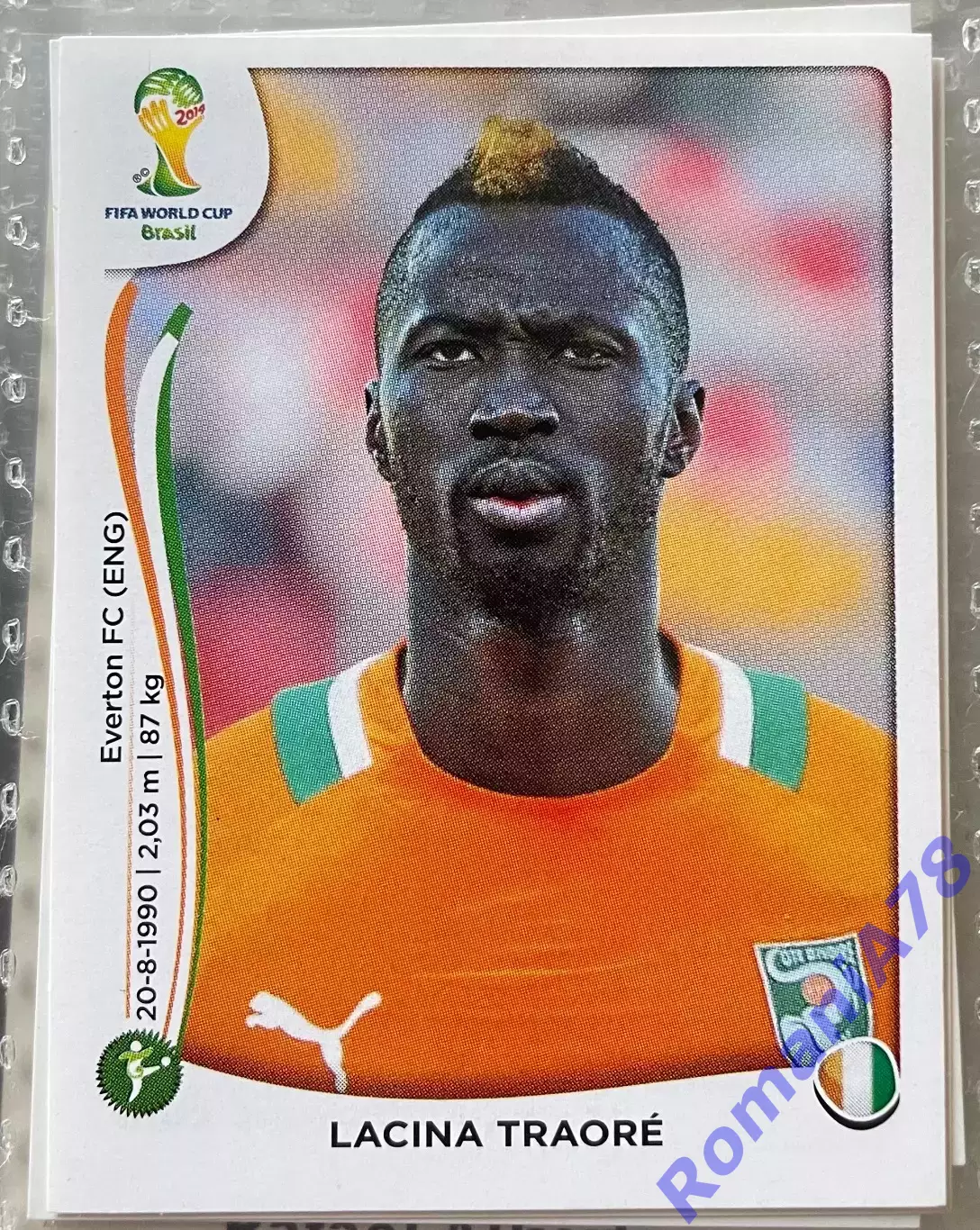 Наклейка 239 Panini FIFA World Cup Brazil 2014