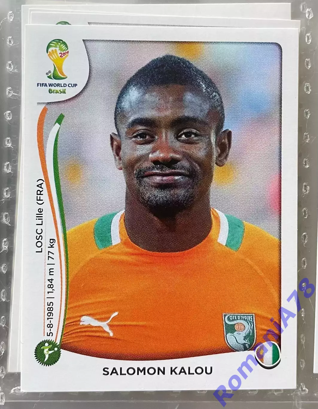 Наклейка 237 Panini FIFA World Cup Brazil 2014