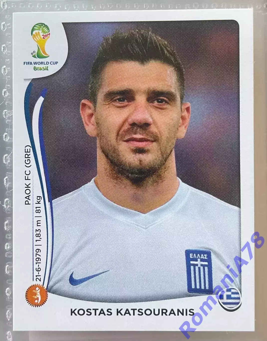 Наклейка 214 Panini FIFA World Cup Brazil 2014