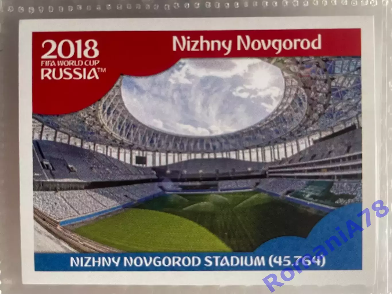 Наклейка 12 Panini FIFA World Cup Russia 2018. 670 stickers version