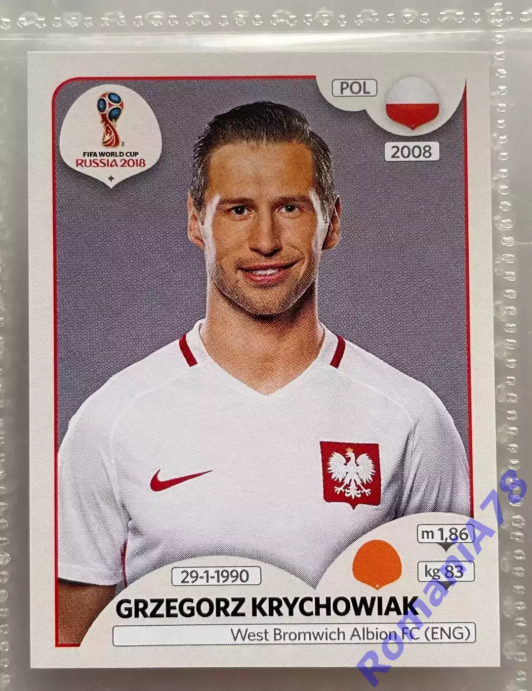 Наклейка 593 Panini FIFA World Cup Russia 2018. 670 stickers version