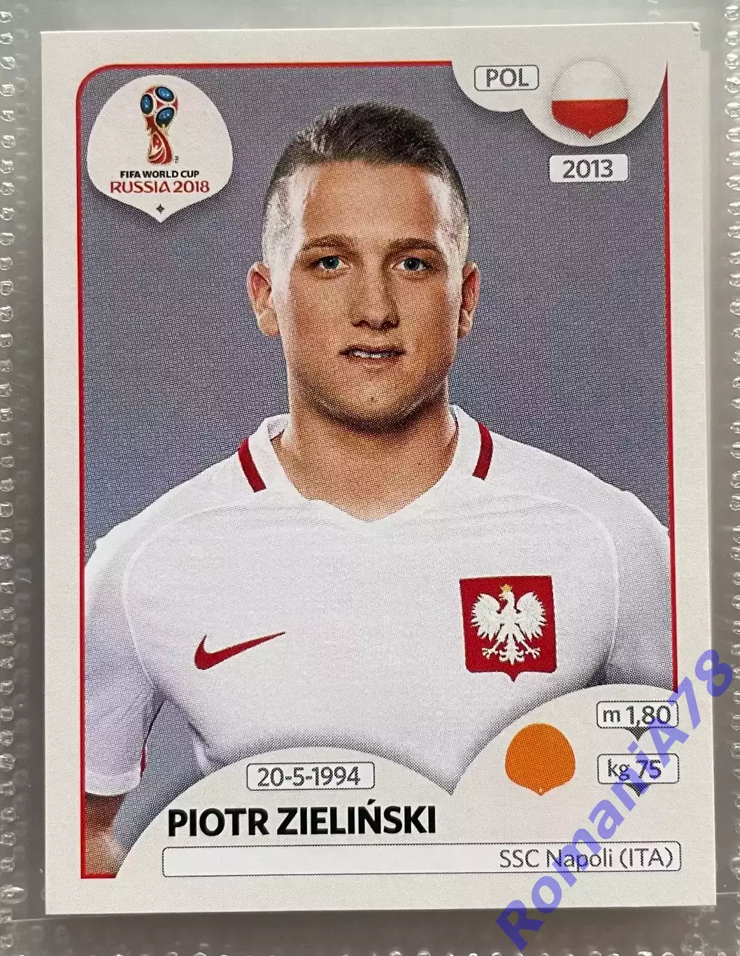 Наклейка 595 Panini FIFA World Cup Russia 2018. 670 stickers version