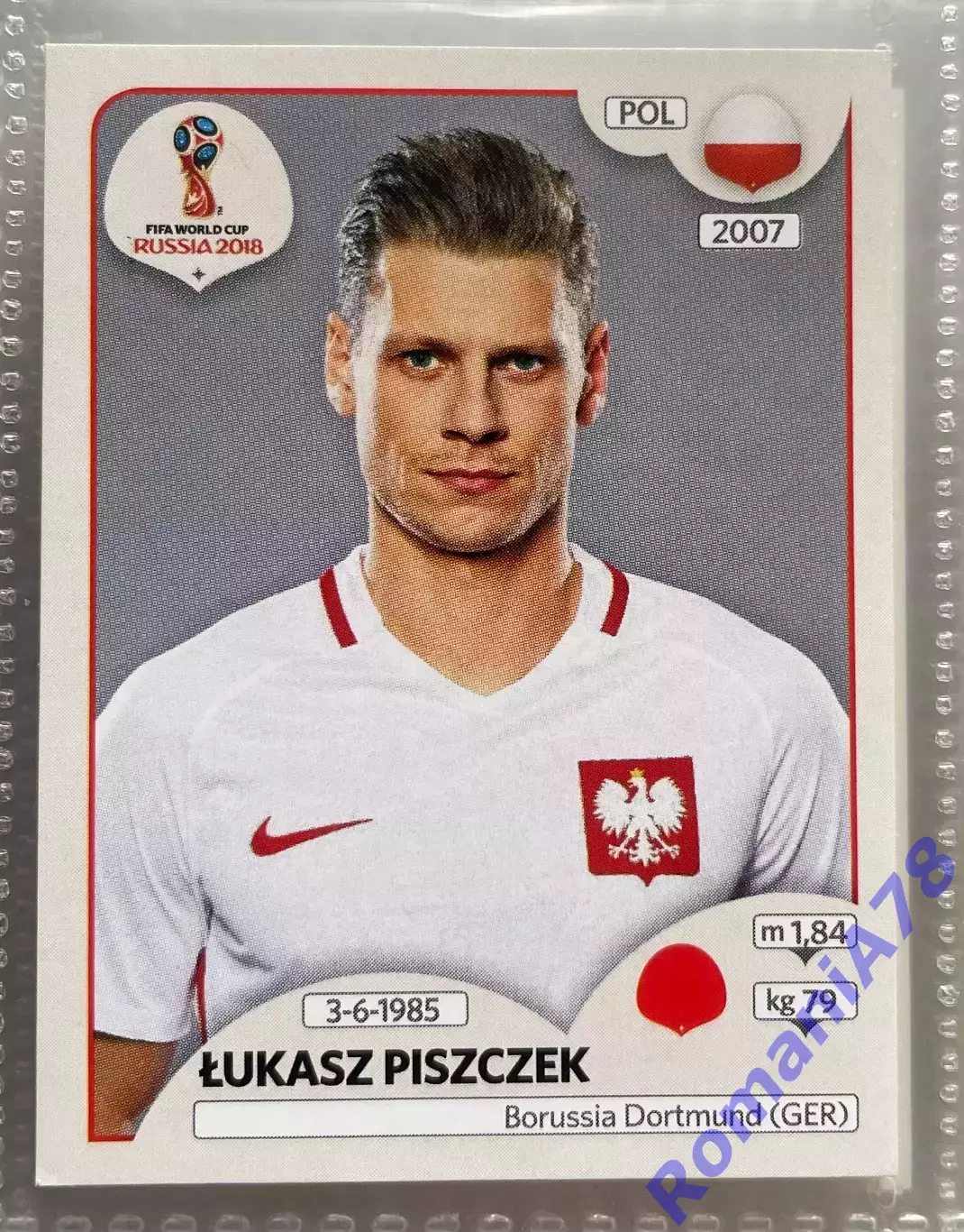 Наклейка 584 Panini FIFA World Cup Russia 2018. 670 stickers version