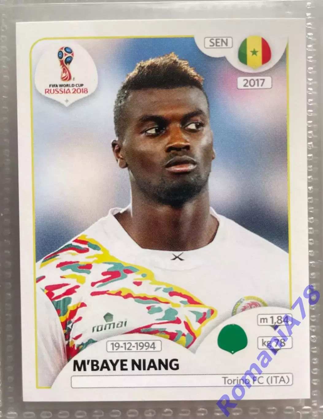 Наклейка 617 Panini FIFA World Cup Russia 2018. 670 stickers version