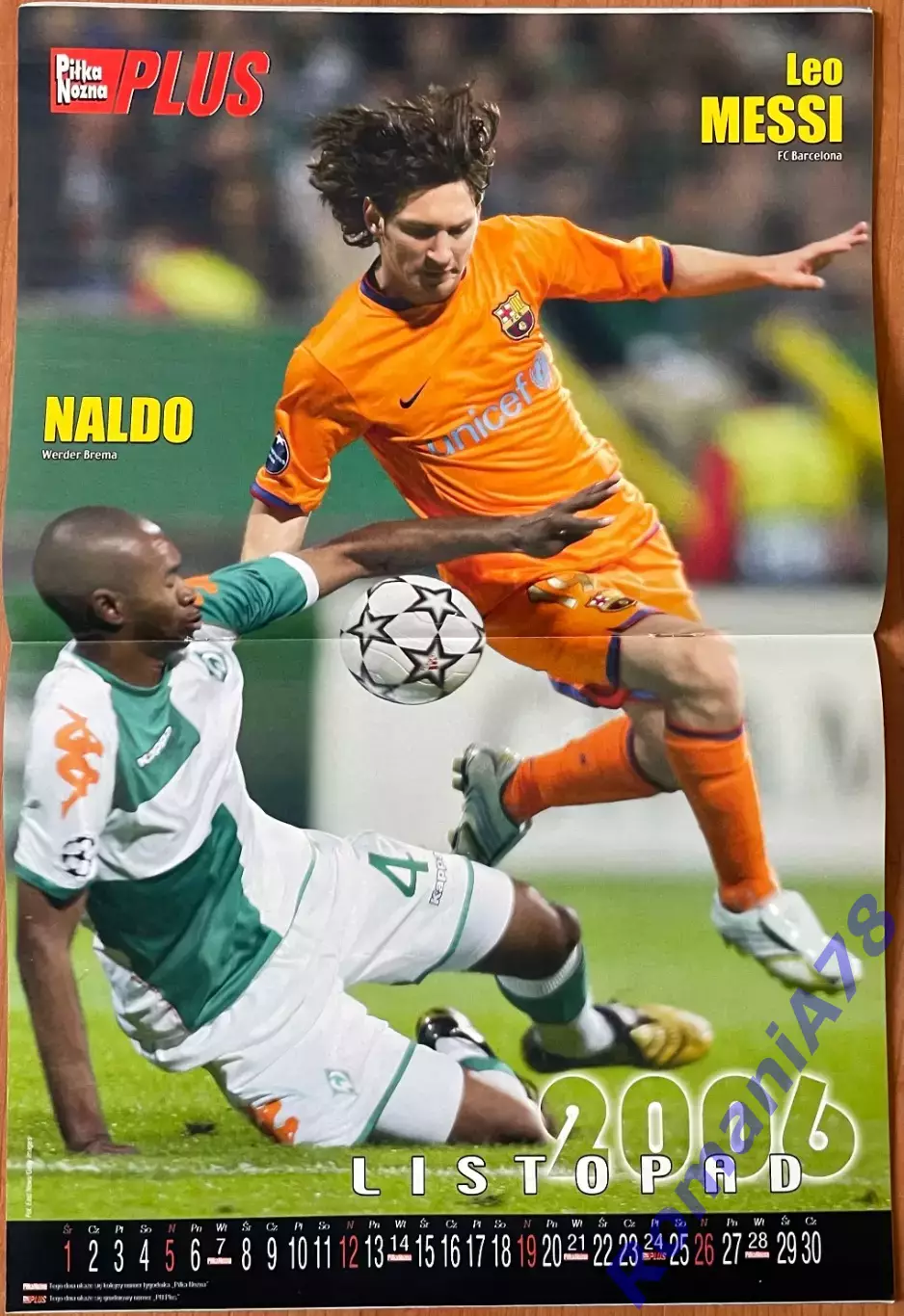 Журнал. Футбол Pilka Nozna Plus,2006.1-12.Комплект. 4
