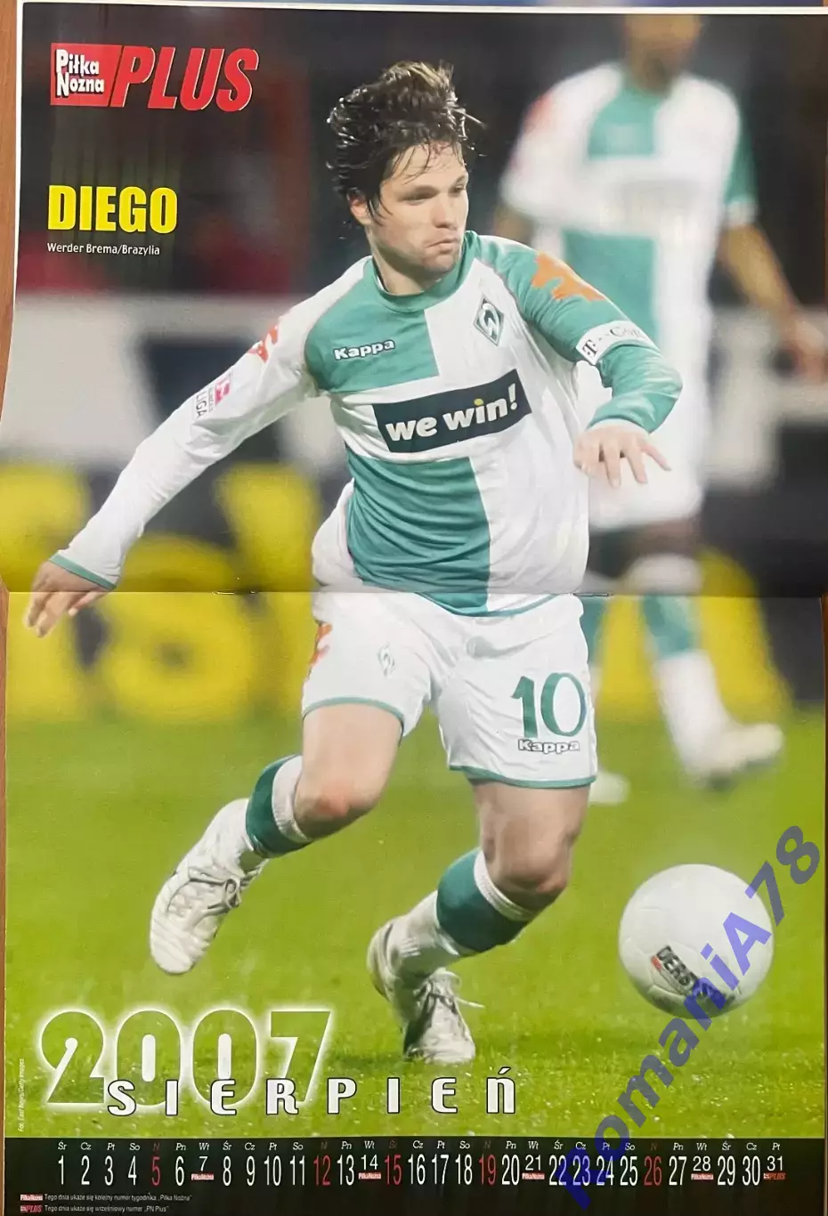 Журнал. Футбол Pilka Nozna Plus,2007.1-12.Комплект. 6