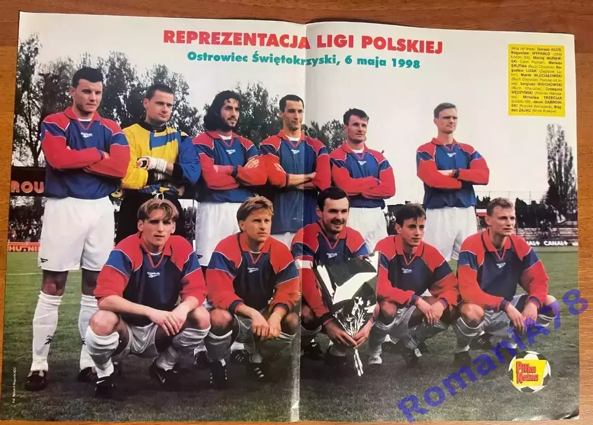 Футбол.Постер двосторонній з журналу Pilka Nozna ,Сімеоне,Бобан 2