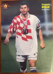 Футбол.Постер двосторонній з журналу Pilka Nozna ,Сімеоне,Бобан