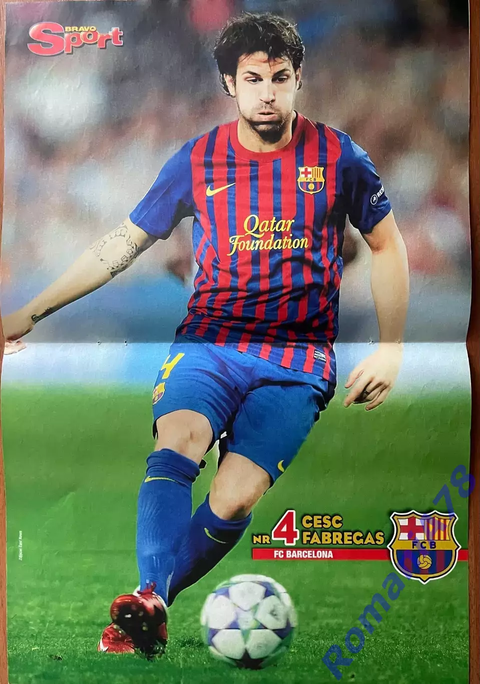 Футбол. Постер двосторонній Сеск/Блащиковскі з журналу Bravo Sport.