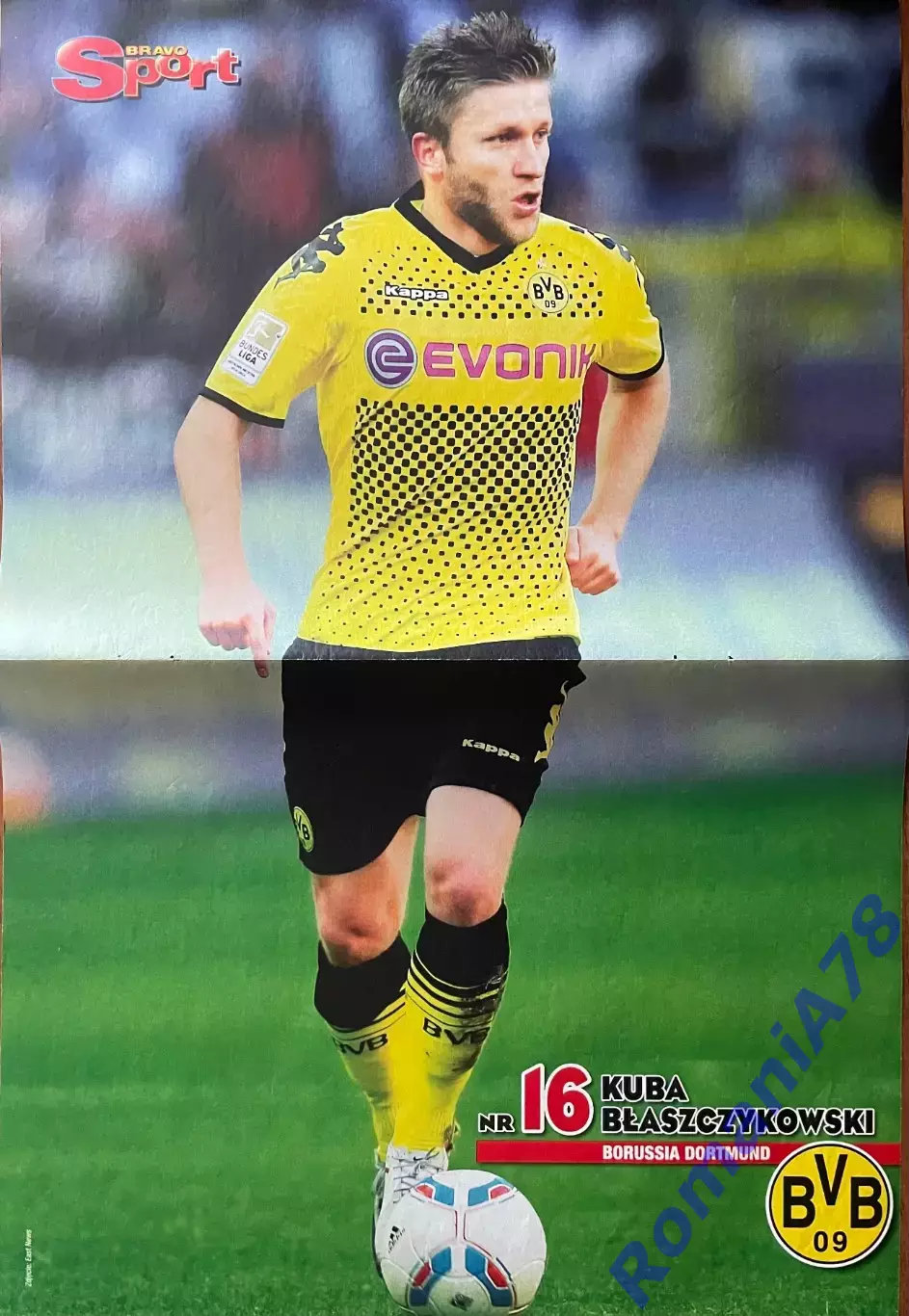 Футбол. Постер двосторонній Сеск/Блащиковскі з журналу Bravo Sport. 1