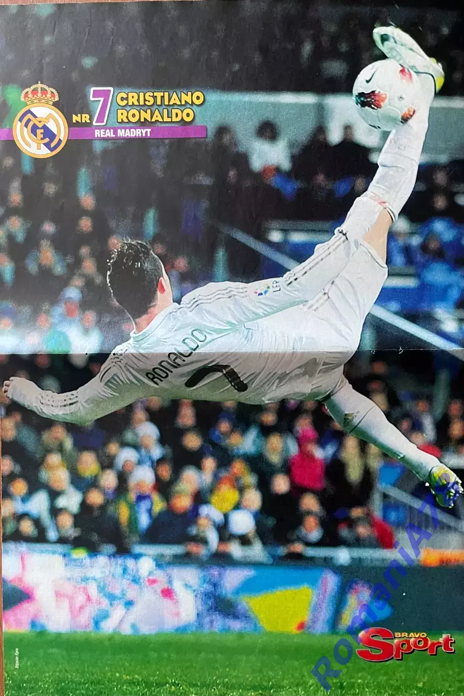 Футбол. Постер двосторонній Фалькао/Роналдо з журналу Bravo Sport.