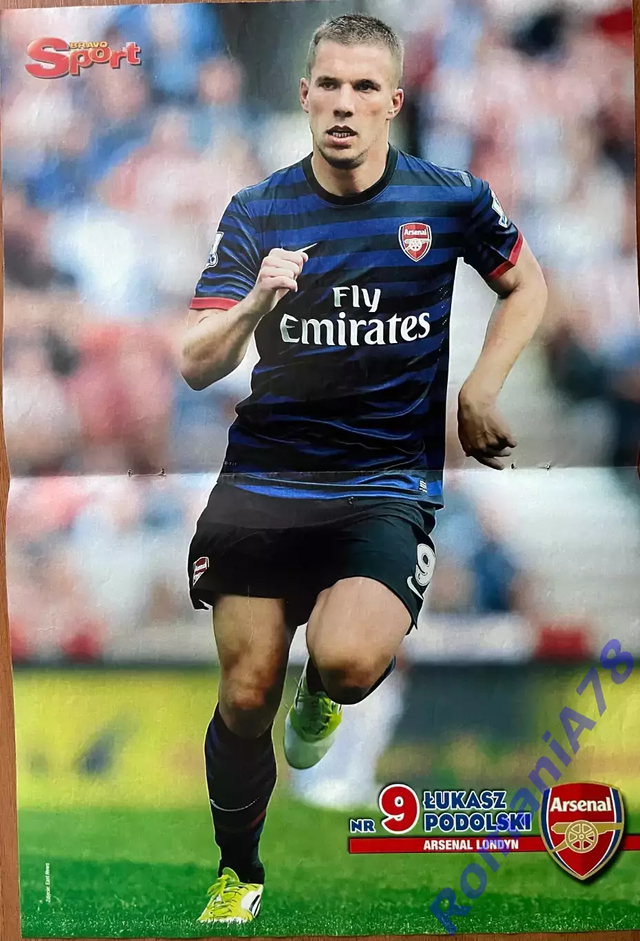 Футбол. Постер двосторонній Касільяс/Подольські з журналу Bravo Sport. 1