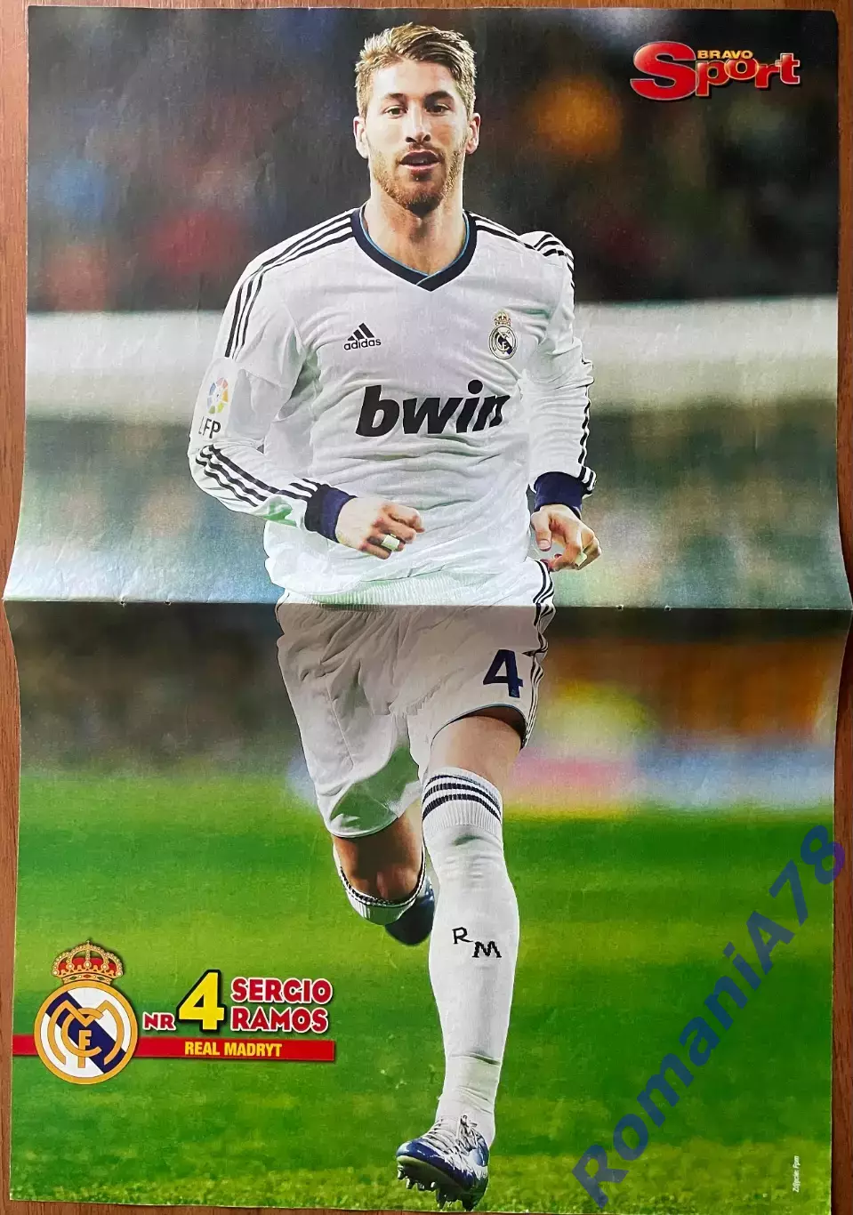 Футбол. Постер двосторонній Рамос/Щенсни з журналу Bravo Sport.