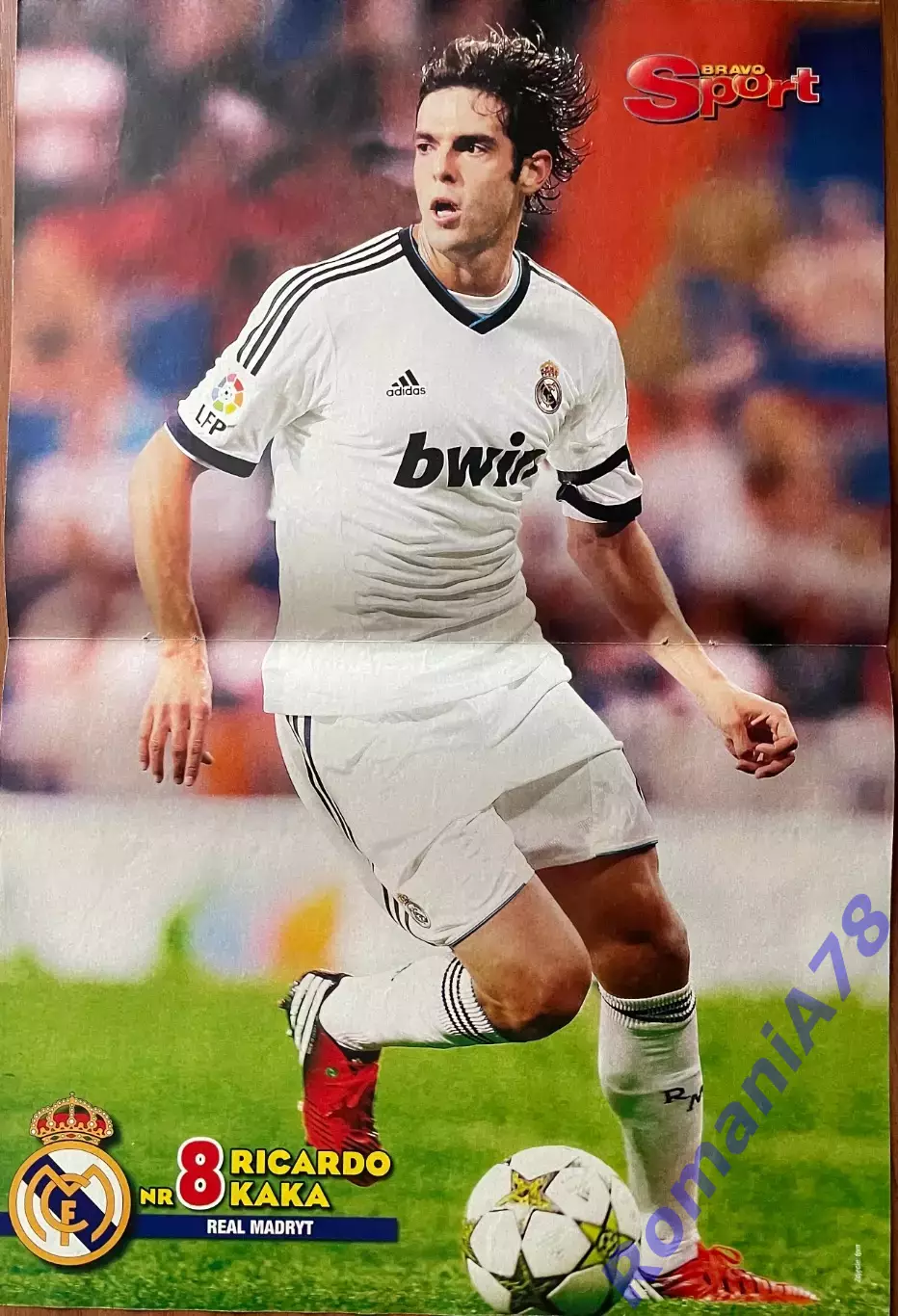 Футбол. Постер двосторонній Манчестер/Кака з журналу Bravo Sport. 1