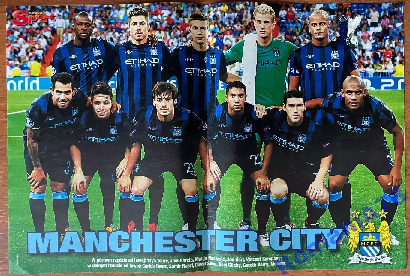 Футбол. Постер двосторонній Манчестер/Ювентус з журналу Bravo Sport. 1