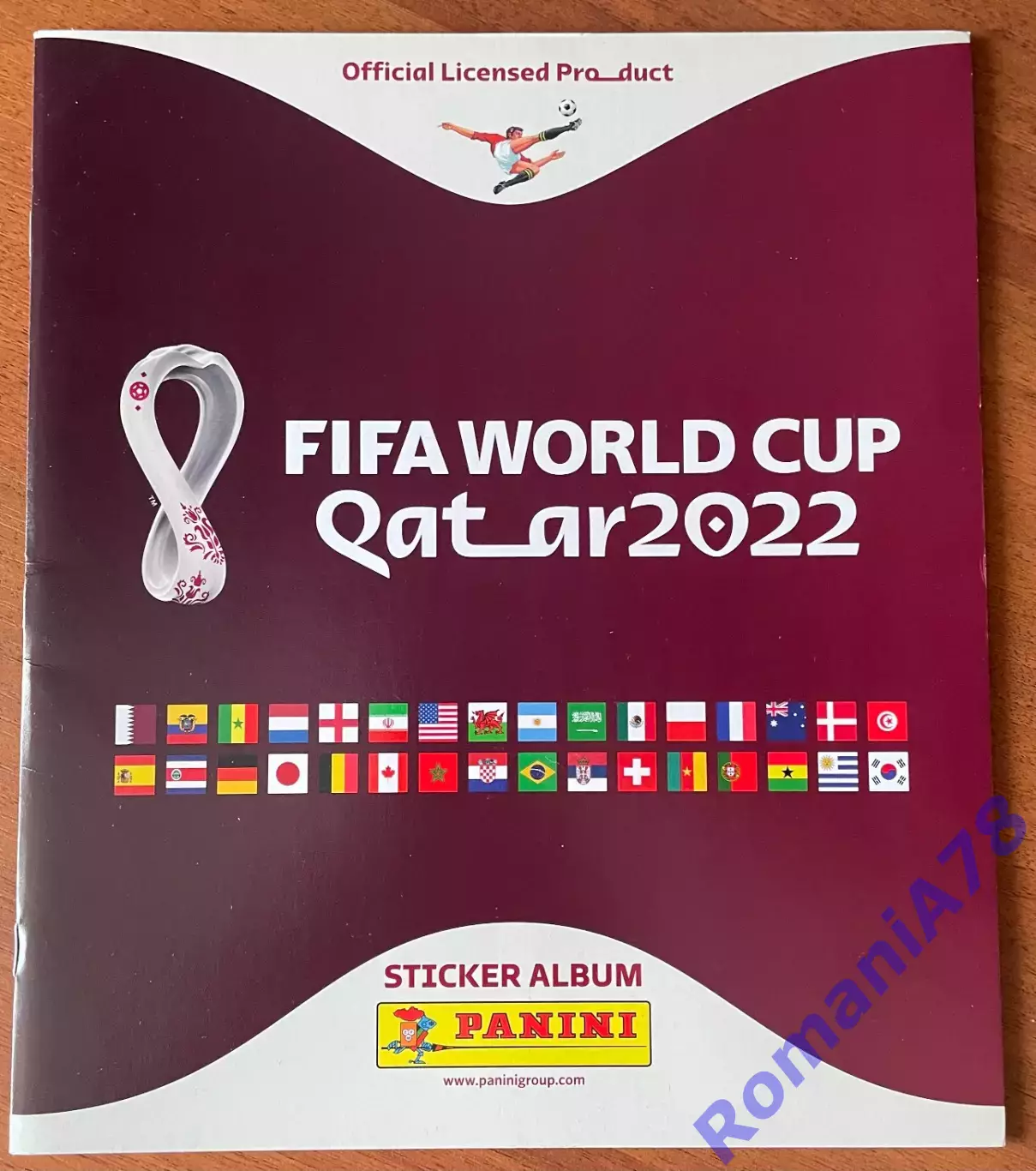 Футбол.Альбом.Чемпіонат Світу 2022.Panini.Порожній альбом.