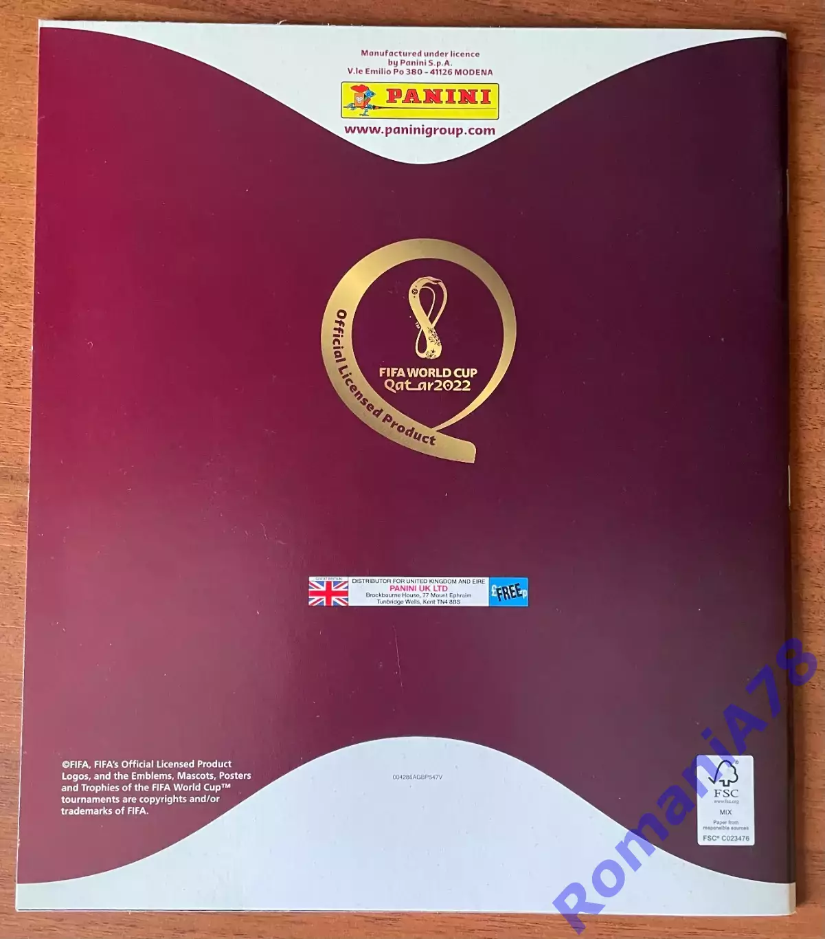 Футбол.Альбом.Чемпіонат Світу 2022.Panini.Порожній альбом. 1