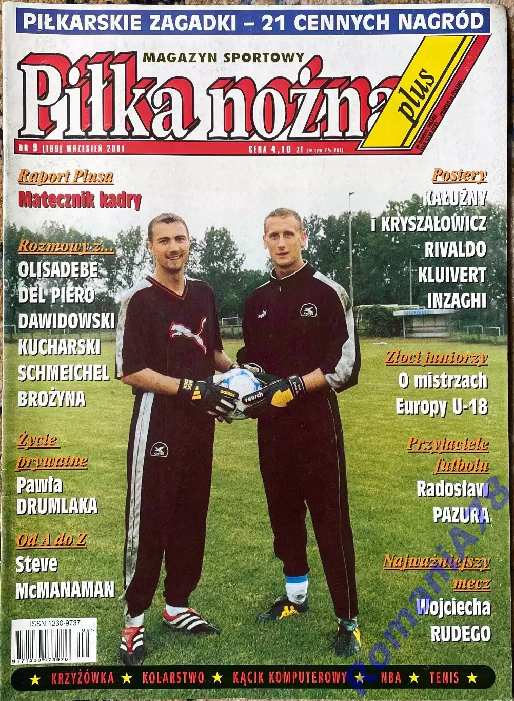 Журнал. Pilka Nozna Plus. N9/2001.Постери.
