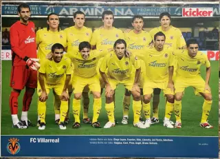 Постер з журнала Kicker(Кікер).Вільяреал.Poster.