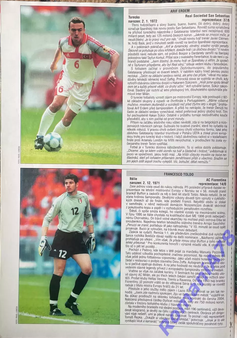 Футбол. Спецвидання. 9/2000.Fotbal.Чехія. 5
