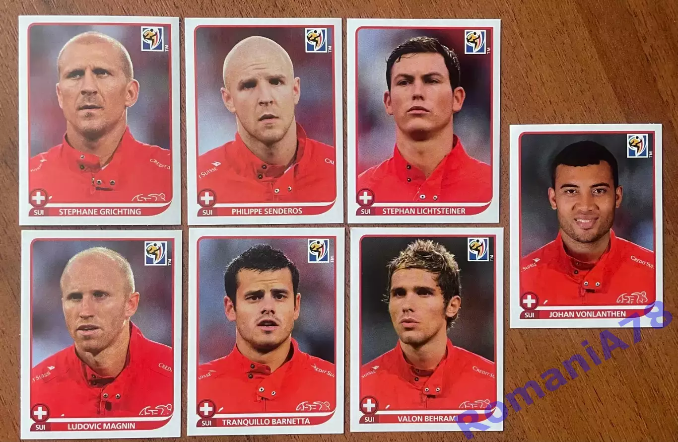 Футбол.Наклейки.Швейцарія. Panini FIFA World Cup South Africa 2010