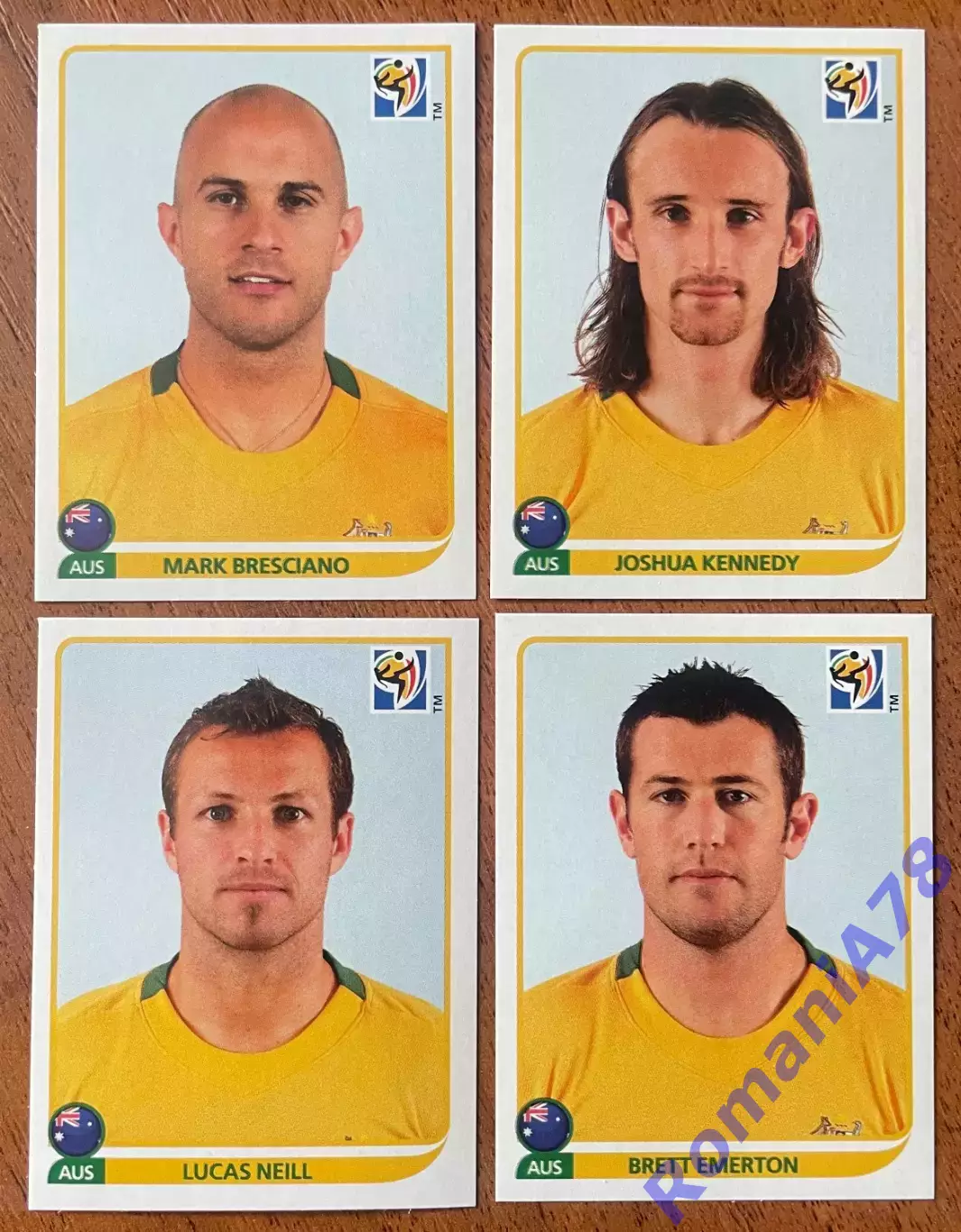 Футбол.Наклейки.Австралія. Panini FIFA World Cup South Africa 2010