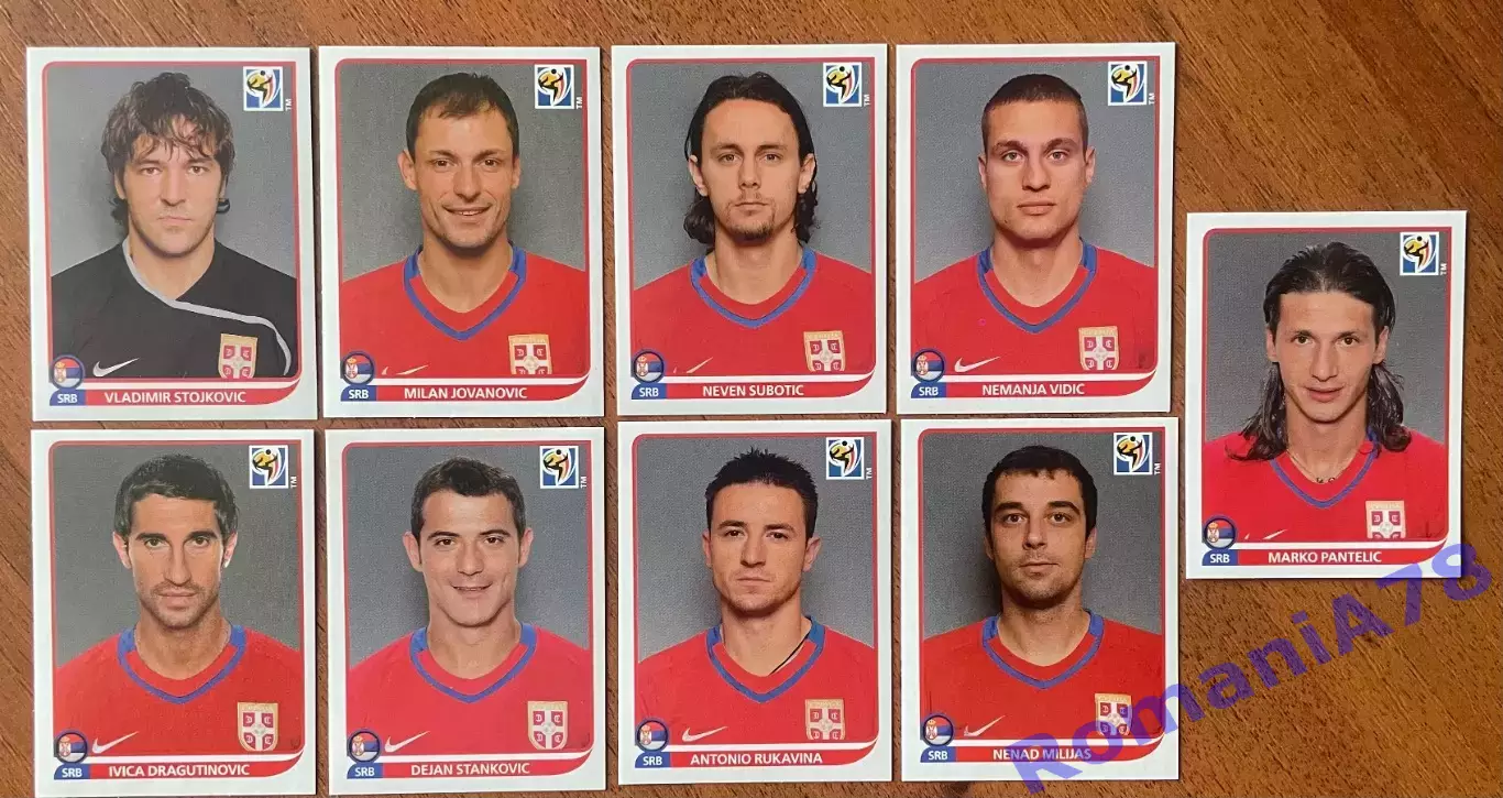 Футбол.Наклейки.Сербія. Panini FIFA World Cup South Africa 2010