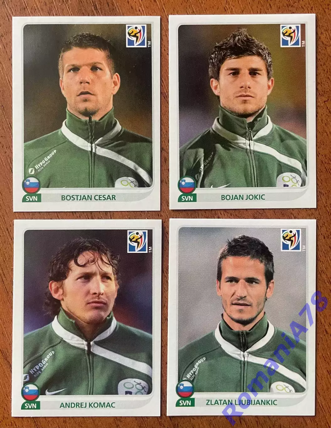 Футбол.Наклейки.Словенія. Panini FIFA World Cup South Africa 2010