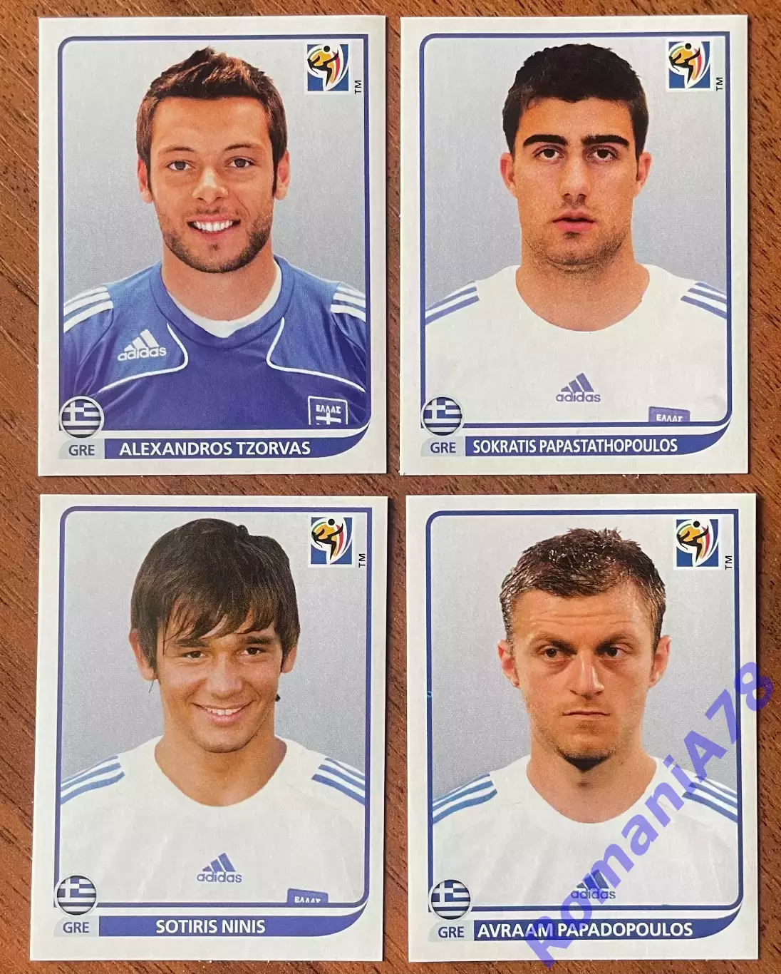 Футбол.Наклейки.Греція. Panini FIFA World Cup South Africa 2010