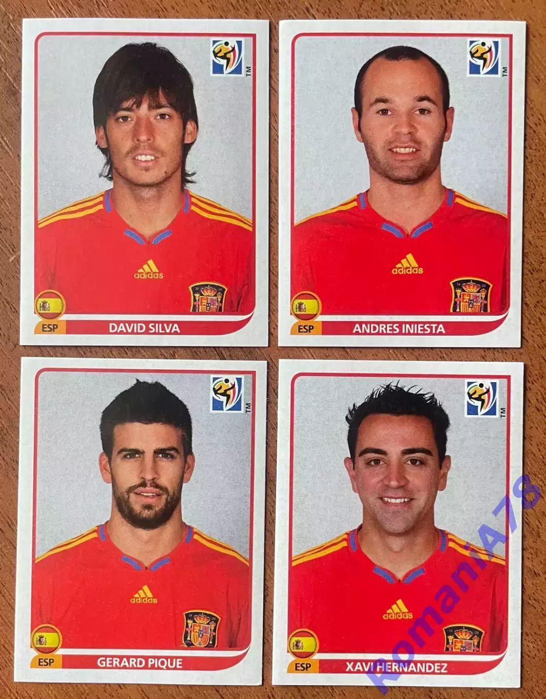 Футбол.Наклейки.Іспанія.Panini FIFA World Cup South Africa 2010