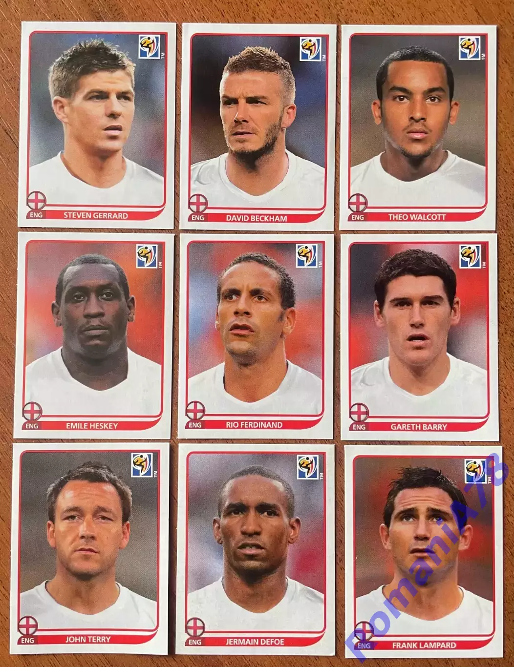 Футбол.Наклейки.Англія.Panini FIFA World Cup South Africa 2010