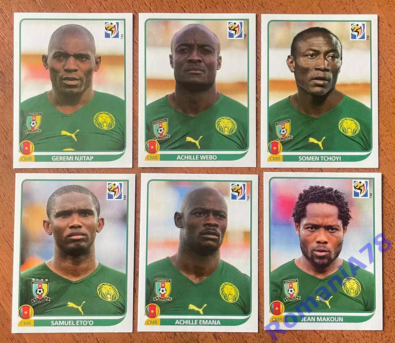 Футбол.Наклейки.Камерун.Panini FIFA World Cup South Africa 2010