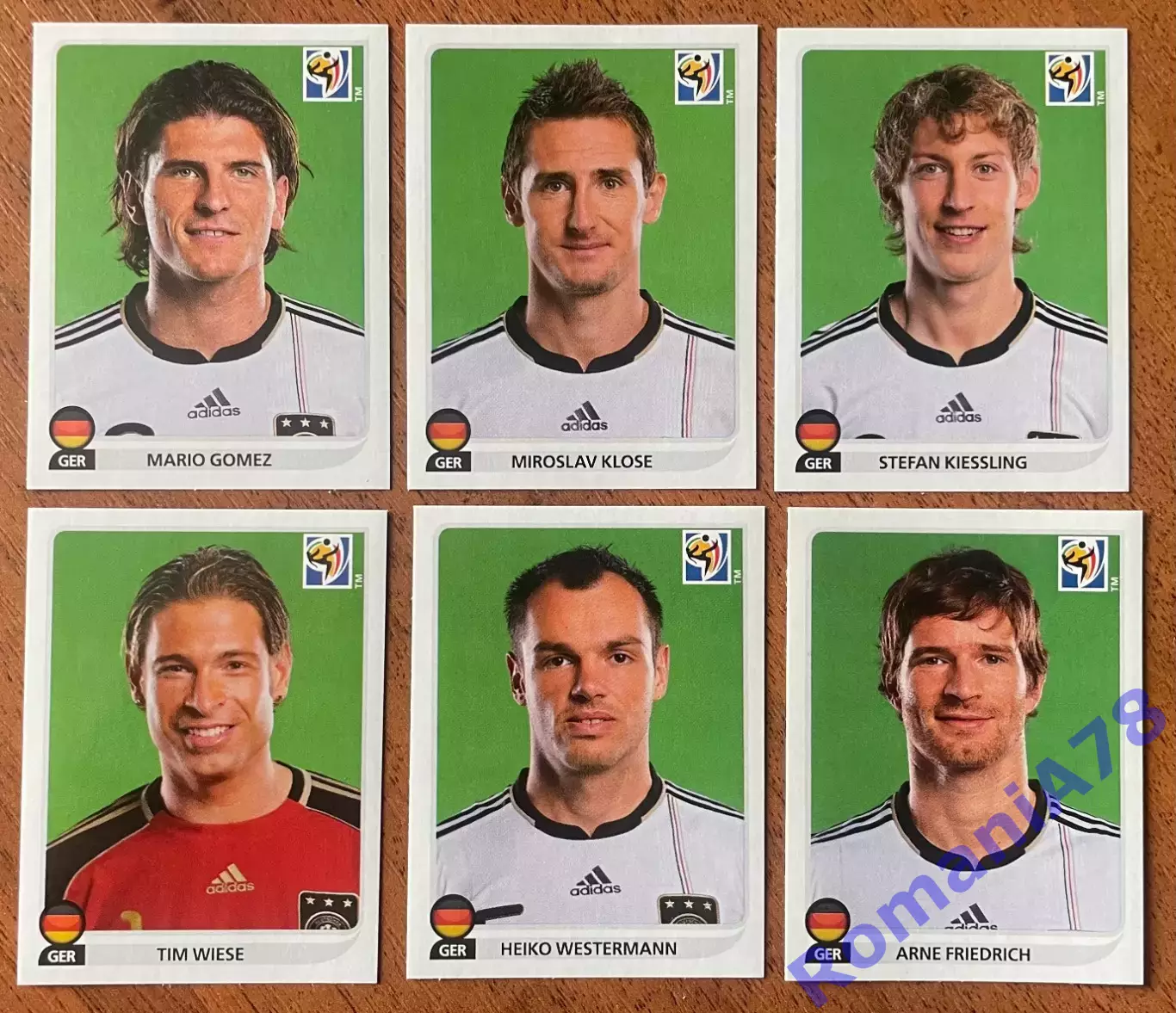 Футбол.Наклейки.Німеччина.Panini FIFA World Cup South Africa 2010