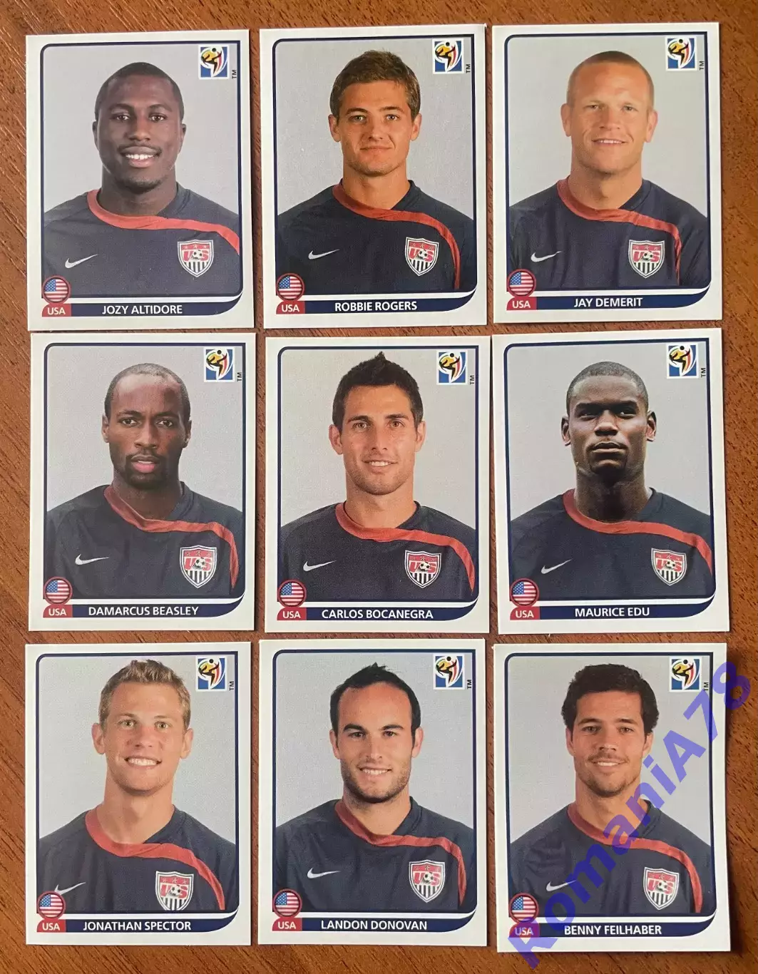 Футбол.Наклейки.США.Panini FIFA World Cup South Africa 2010