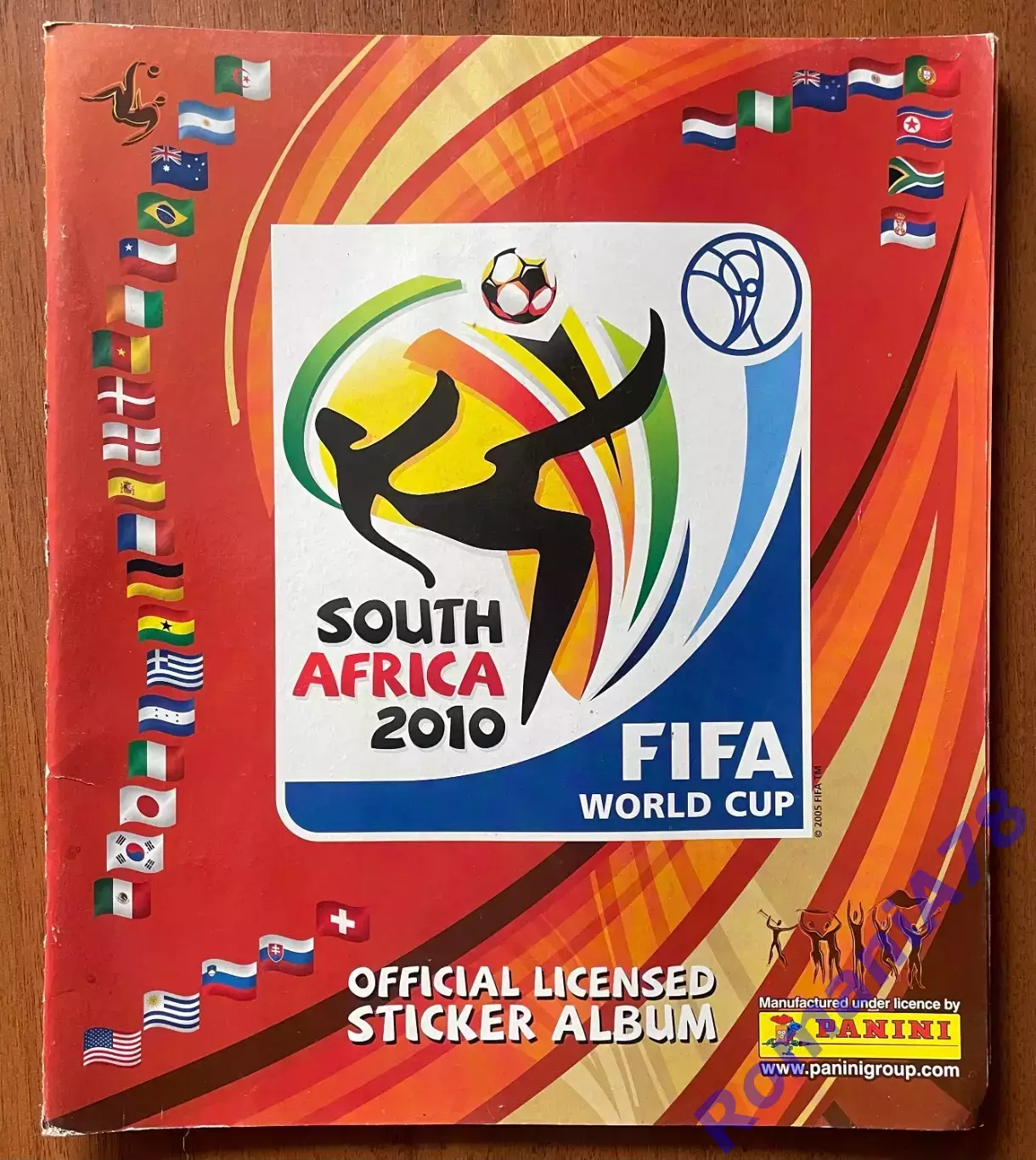 Футбол.Альбом.Чемпіонат Світу 2010.Panini.Порожній альбом.
