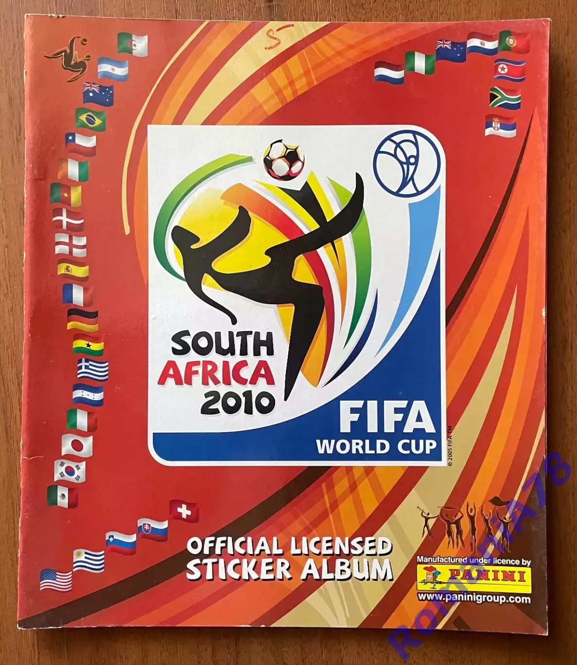 Футбол.Альбом.Чемпіонат Світу 2010.Panini.Порожній альбом.