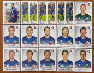 Футбол.Наклейки.Ісландія .Panini UEFA Euro France 2016