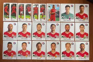 Футбол.Наклейки.Уельс .Panini UEFA Euro France 2016