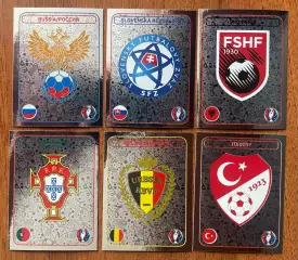Футбол.Наклейки.Емблеми.Panini UEFA Euro France 2016