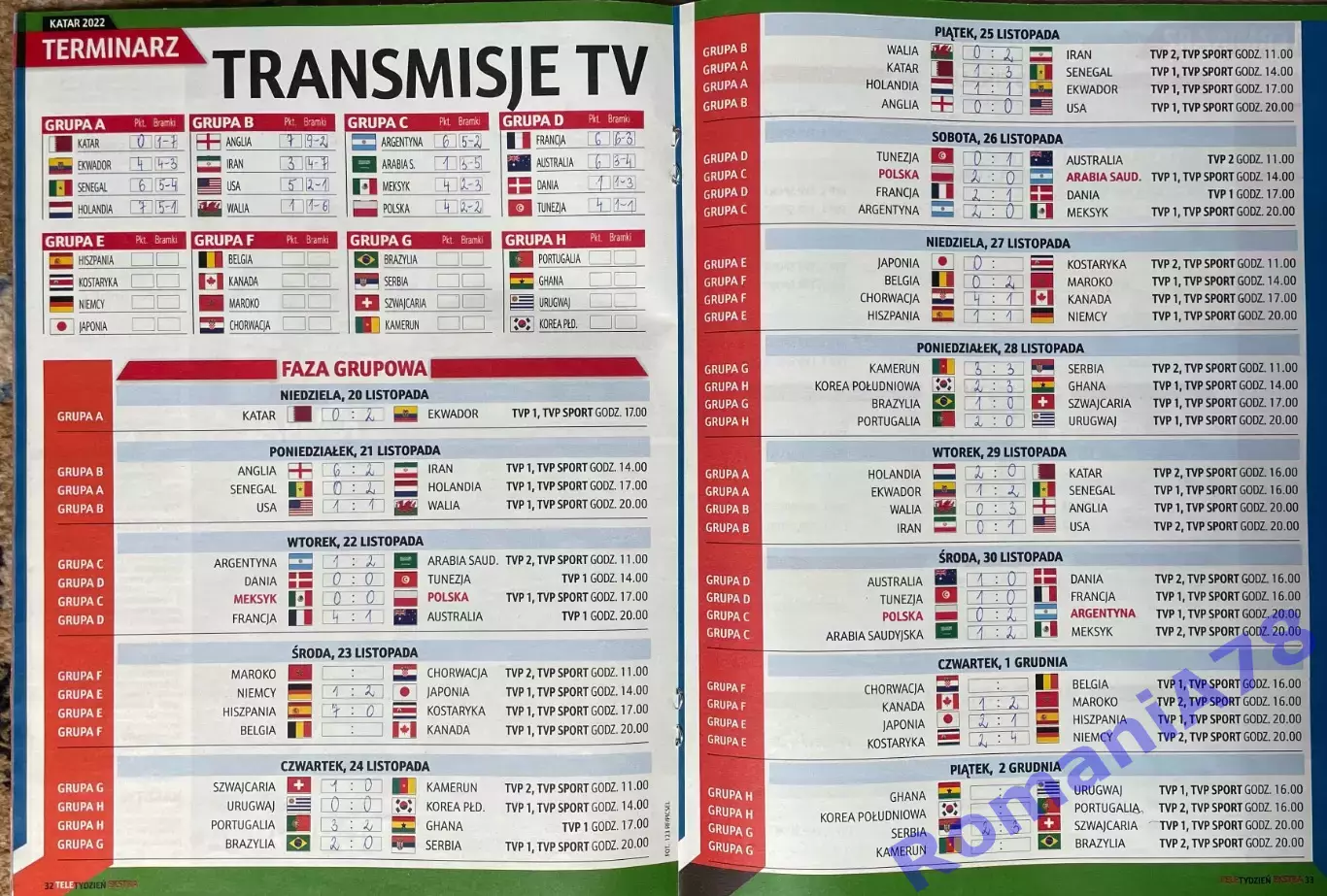Футбол, Чемпіонат Світу 2022, cпецвидання Tele Ekstra. 6