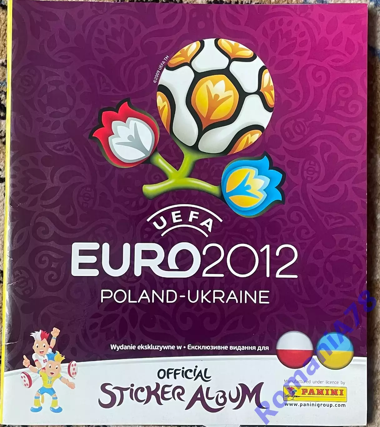 Футбол.Альбом.Чемпіонат Європи.Panini.2012