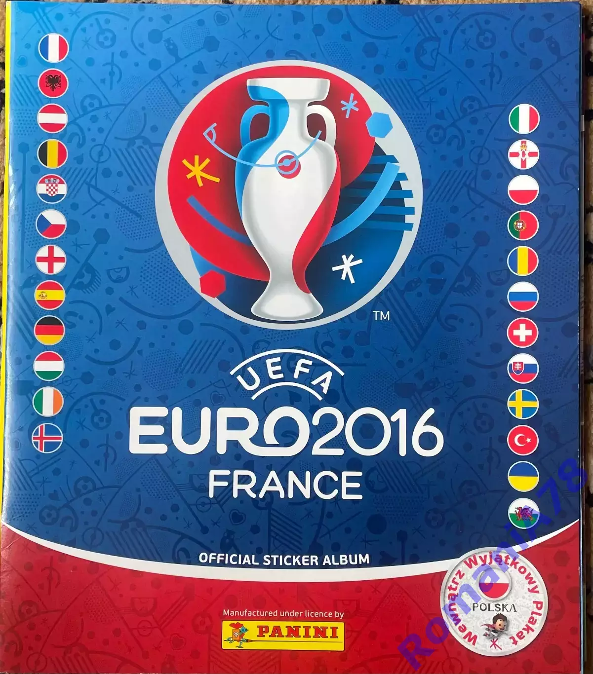 Футбол.Альбом.Чемпіонат Європи.Panini.2016