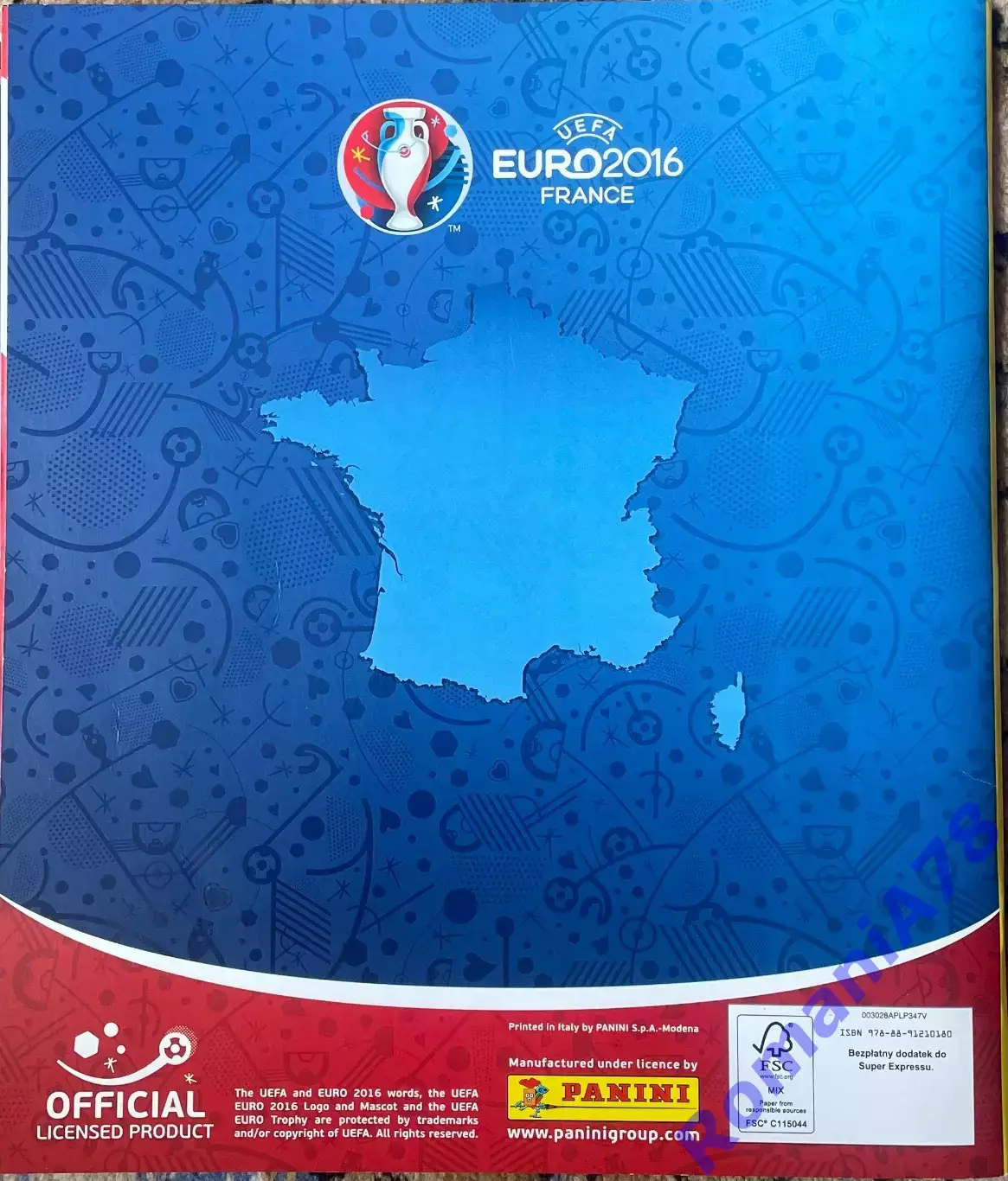 Футбол.Альбом.Чемпіонат Європи.Panini.2016 1