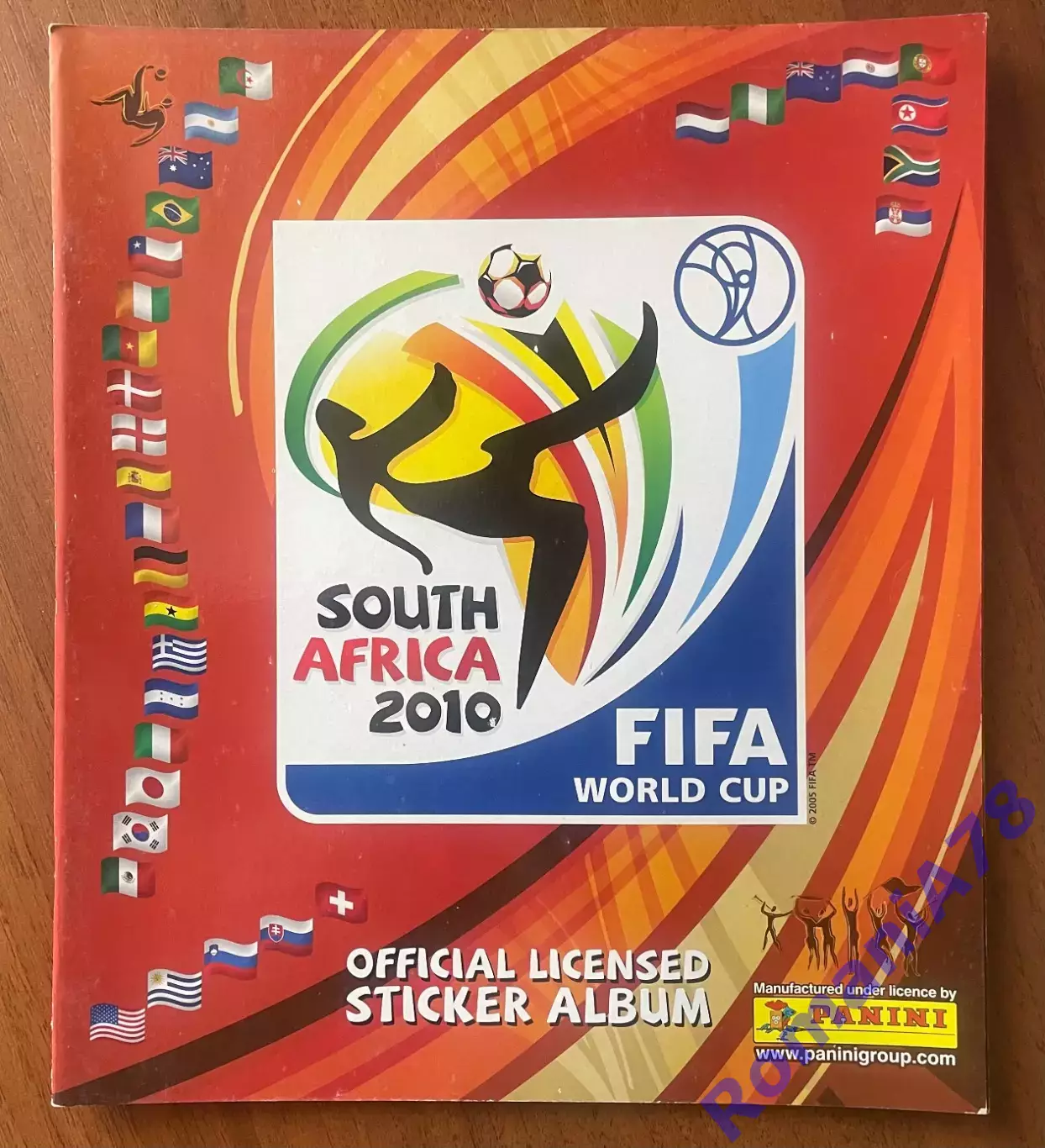 Футбол.Альбом.Чемпіонат Світу 2010.Panini.Порожній альбом.